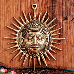 Decorative Brass Surya Face Wall Hanging BH12064