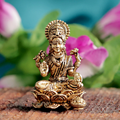 Small Lakshmi Statue for Home Temple, Pooja Room & Spiritual Decor BH12070