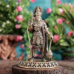 Brass Lord Hanuman Idol for Home Temple BH12224