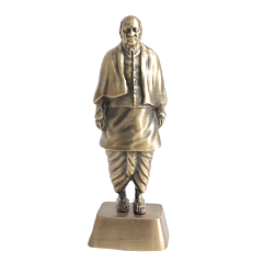 White Metal Sardar Vallabhbhai Patel Mini Idol for Home & Office Decor BH12318