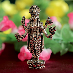 Brass Lord Dhanvantari Statue for Health, Ayurveda & Gifting BH12403