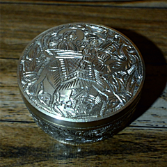 Brass  Nakkashi Work Sindoor Box