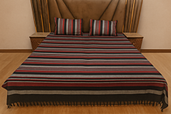 Handloom Double Bedsheet with Pillow Covers