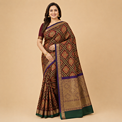 Handcrafted Kancheepuram Silk Saree | Maroon