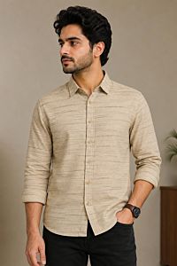 100%  Khadi Cotton Summer Full Shirt