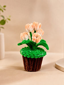 Handmade Pipe Cleaner Flower Pot