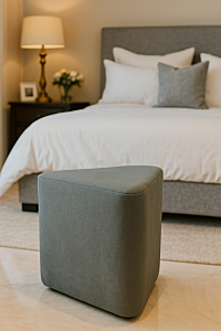 Modern Ottoman Stool/Pouffe for Living Room | 16x16x18 Inch