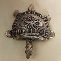 Handcrafted Dokra D-Shape Turtle Figurine