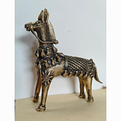 Handcrafted Brass Horse Statue