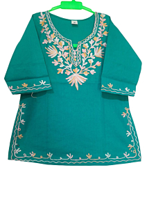 Baby emborided pure cotton kurti