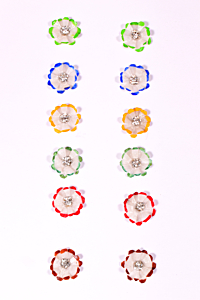 Handmade Fish Scale Earrings | Set of 6 | Multicolour