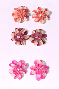 Handmade Fish Scale Earrings | Set of 3 | Multicolour