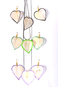 Handmade Fish Scale Pendant with Earrings | Multicolor | Set of 3