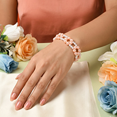 Blush Bloom Handcrafted Bracelet