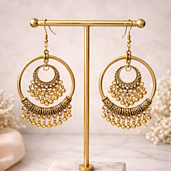 Handcrafted Heritage Filigree Chandbali Earrings