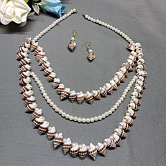 Pearl & Shell Necklace Set