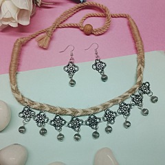Handcrafted Jute Necklace Set
