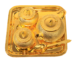 Gold Plated Tea Set - 5 Pieces