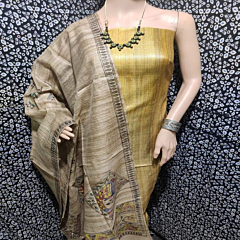 Handmade Handloom silk dress material 