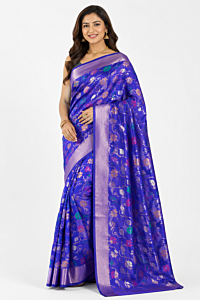 Handloom Uppada Silk Saree | Royal Blue