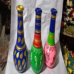 Hand-Painted Flower Vases | Set of 3 | 11x5 cm 