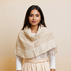 Handwoven Muga Silk Stole