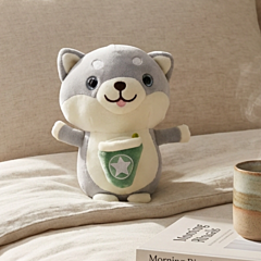 Handcrafted Sitting Dog Plushie Toy