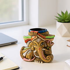 Handmade Penholder - Ganesha