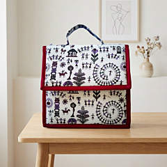 Handcrafted Warli Print Sling Bag