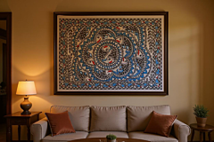 Handmade Madhubani Fish Painting | 22x15 inches