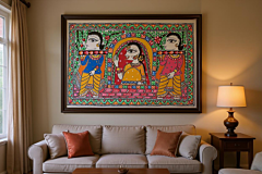 Handmade Madhubani Mithila Painting