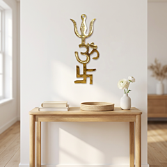 Brass Trishul Om Wall Hanging KBH01618