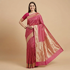 Pink Georgette Dana Butti Saree