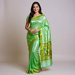 Handloom Pure silk  Paithani Saree