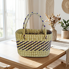 Handcrafted Bamboo Carry Bag | 21x15x23 Inches