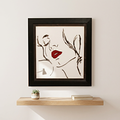 Feminine Grace Lip Lady Quilled Portrait Frame