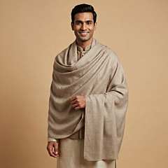 Handloom Pashmina Shawl for Men|Brown