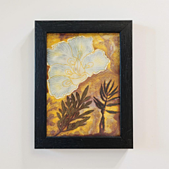 Aparajita Flowers- Wall Decor Artwork made from Ecoprint