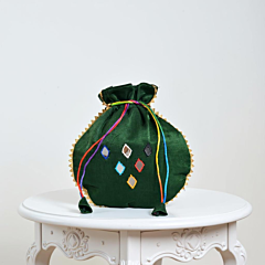 Mirror Work Potli Bag