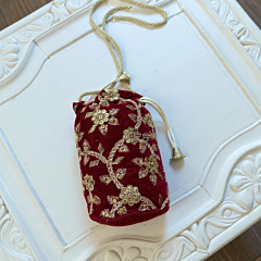 LADIES WEDDING POTLI  BAG WITH  Embroided  WORK