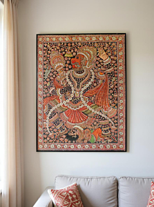 Yantrodharaka Hanumantharaya Leather Painting