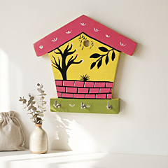 Hand-Painted Wooden Key Holder