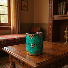 Decorative Metal Water Glass