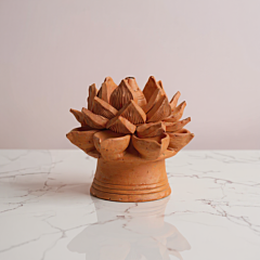 Terracotta Lotus Decorative Diya 