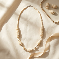 Handcrafted Bone and Chemical Necklace Online
