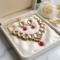 Handcrafted Kundan Choker Necklace Set