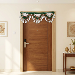 Handwoven Door Hanging Woolen Toran|40X14 cms