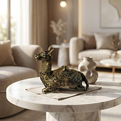 Handcrafted Dhokra Craft Sitting Camel Figurine