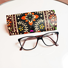 Handcrafted Leather Spectacle Case | 15x8x7 cm