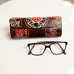 Handcrafted Leather Spectacle Case | 15x8x7 cm